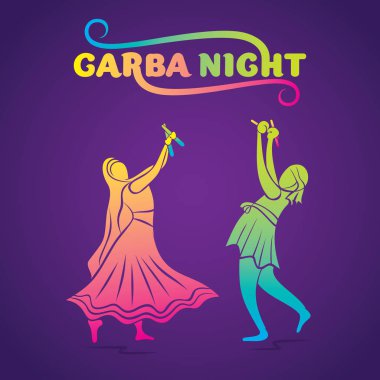 garba gece poster tasarımı
