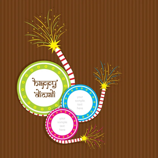 Φεστιβάλ δημιουργικής ευτυχισμένο diwali χαιρετισμό σχεδιασμού — Διανυσματικό Αρχείο