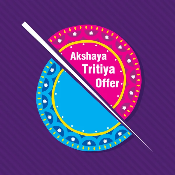 Akshaya trizia festival offerta modello — Vettoriale Stock