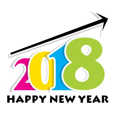 mutlu yeni yıl 2018 poster tasarımı