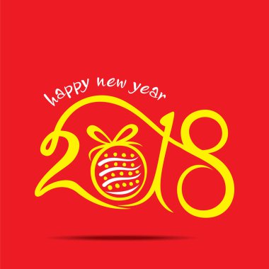 mutlu yeni yıl 2018 poster tasarımı