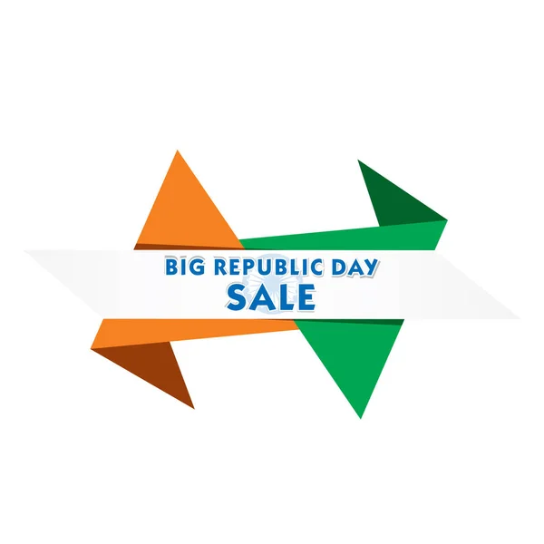 Republic day sale banner design — Stock Vector