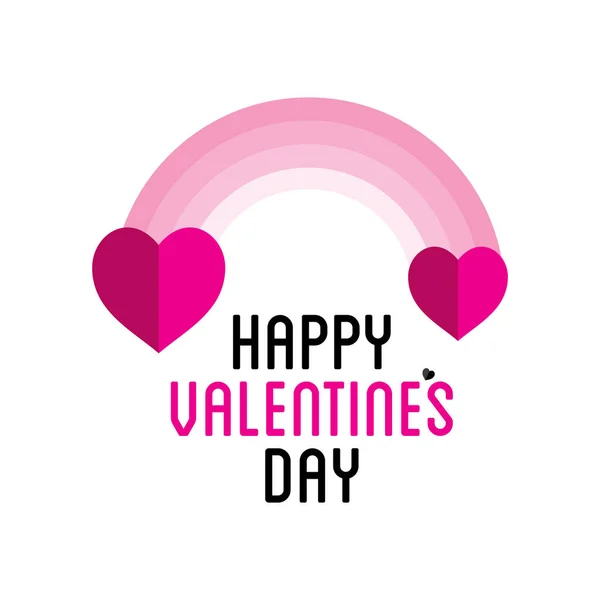 Boldog Valentin-napi üdvözlőkártya-design — Stock Vector