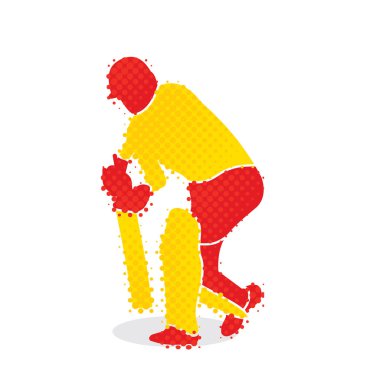 ateş tasarım isabet kriket oyuncusu