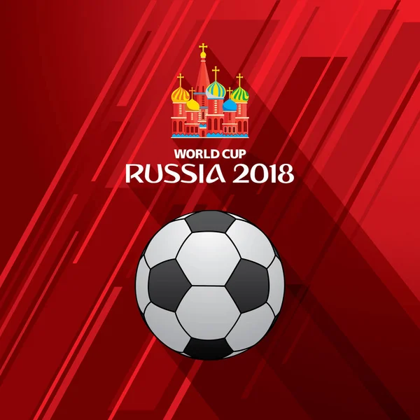 Fútbol Copa del mundo cartel diseño — Vector de stock