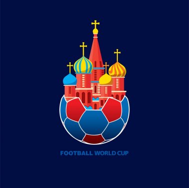 Futbol Dünya Kupası 2018 tebrik veya poster tasarımı