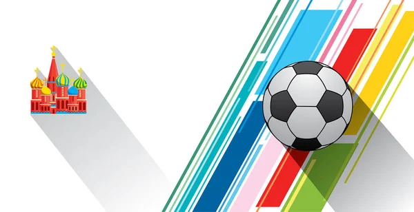 Plakatentwurf für die Fußballweltmeisterschaft — Stockvektor