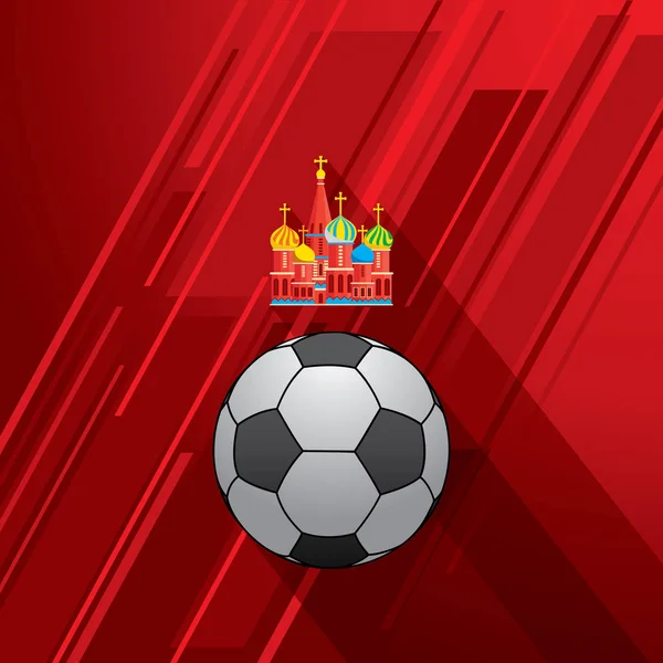 Affiche coupe du monde de football design — Image vectorielle