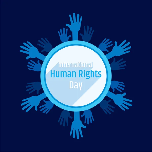 国际人权日的例证. — 图库矢量图片