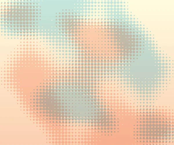 Retro Color Dot Halftone Background Pink Cyan Dot Texture Vector — Stock Vector