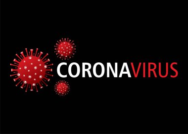 MERS-Cov ve Novel Coronavirus 2019-nCoV 'un soyut virüs modeli. Virüs Salgını Koruma Konsepti