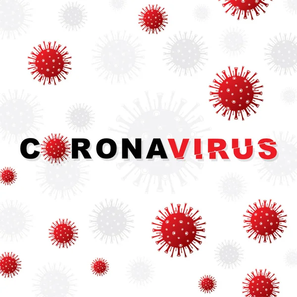 Mers Cov Sindrom Pernapasan Timur Tengah Coronavirus Latar Belakang Putih - Stok Vektor