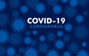 Mavi arka planda COVID 19 yazılıydı. WHO, COVID-19 adlı Coronavirus hastalığına yeni bir resmi isim verdi