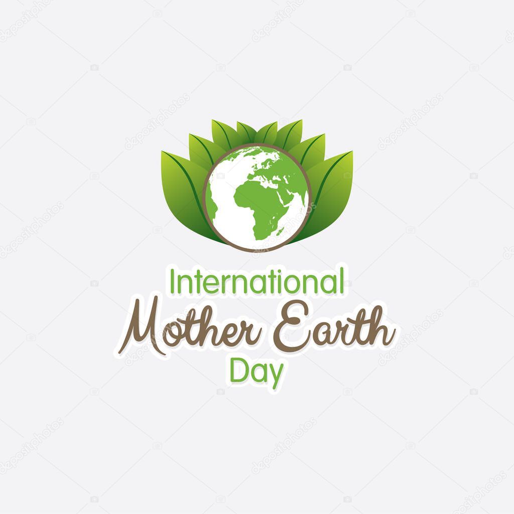 creative illustration of international mother earth day poster design