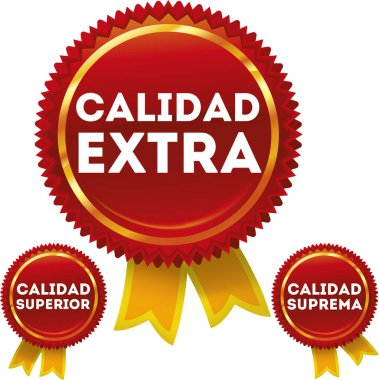Quality seal in spanish. Bright and crisp colors.