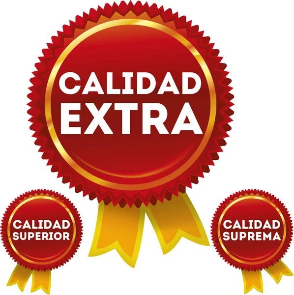 Quality seal in spanish. Bright and crisp colors.