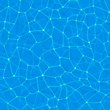 Aydınlık ve gölgeli kusursuz yüzme havuzu yüzeyi.