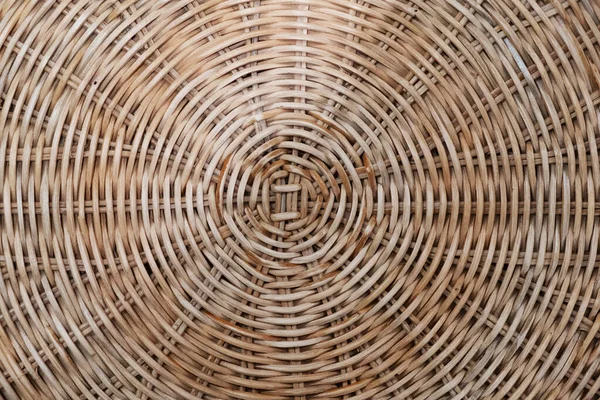 Wicker Circular Texture Basket Natural Ingredients Texture Background Wood Use — Stock Photo, Image