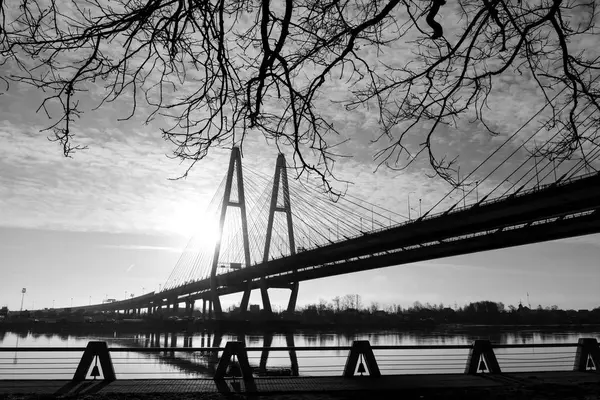 Petersburg Widok Most Wantowy Nad Newą — Zdjęcie stockowe