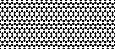 Çiçek biçimli siyah beyaz desen