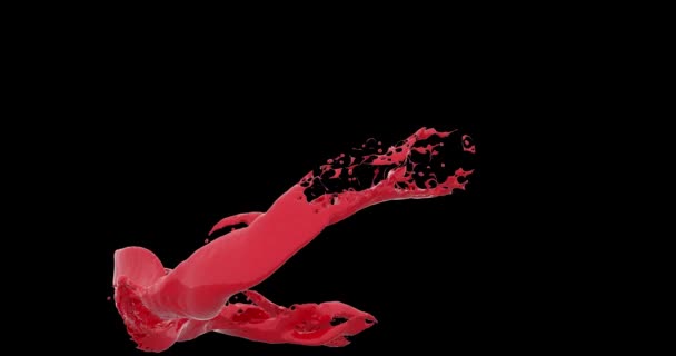 flux liquide abstrait de couleur isolée sous forme de vortex avec des bulbes - rendu 3D 