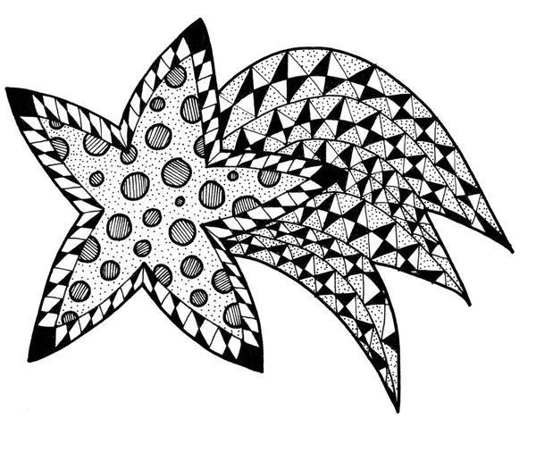 Noel kuyruklu yıldız çizim şekil