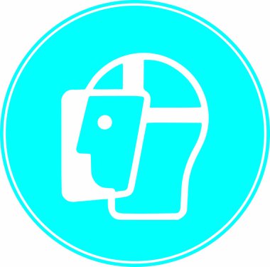 Zorunlu işaret - bir yüz kalkanı takın