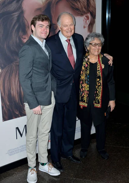 Alan Alda, Arlene Alda & Jake Alda Coffey — Fotografia de Stock