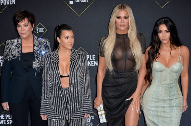 Kris Jenner, Kourtney Kardashian, Khloe Kardashian & Kim Kardashian clipart