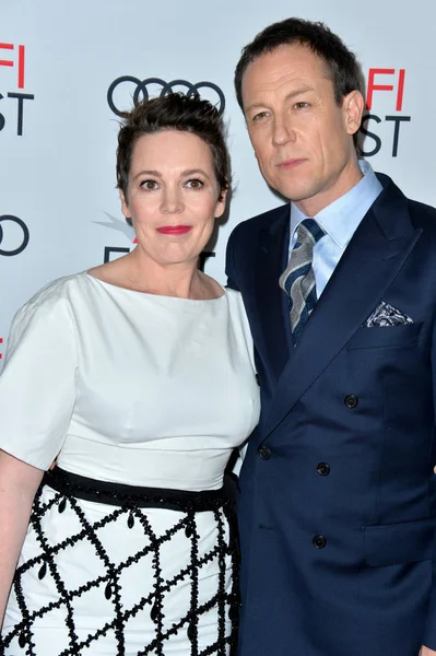 Olivia Colman és Tobias Menzies — Stock Fotó