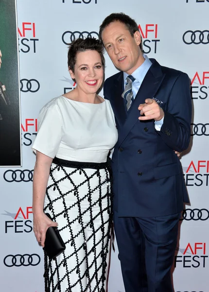 Olivia Colman & Tobias Menzies — Stock Photo, Image