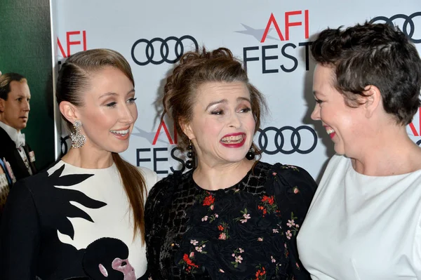 Erin Doherty, Helena Bonham Carter & Olivia Colman — стокове фото