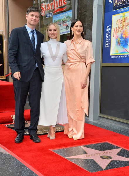 Kristen Bell, Michael Schur & Jackie Tohn — Stock Photo, Image
