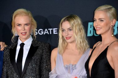 Los Angeles, Usa. 11 Aralık 2019: Nicole Kidman, Margot Robbie & Charlize Theron Regency Village Theatre 'da 