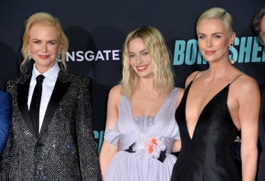 Los Angeles, Usa. 11 Aralık 2019: Nicole Kidman, Margot Robbie & Charlize Theron Regency Village Theatre 'da 