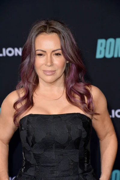 Los Ángeles Diciembre 2019 Alyssa Milano Estreno Bombshell Regency Village —  Fotos de Stock