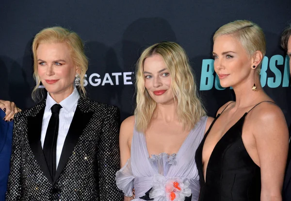 Los Angeles Usa December 2019 Nicole Kidman Margot Robbie Charlize — Stock Photo, Image