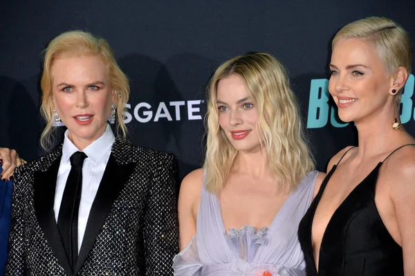 Los Ángeles Diciembre 2019 Nicole Kidman Margot Robbie Charlize Theron — Foto de Stock