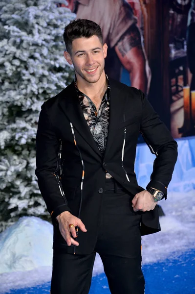Los Angeles Eua Dezembro 2019 Nick Jonas Estreia Mundial Jumanji — Fotografia de Stock