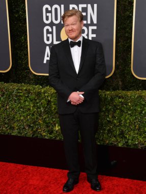 Los Angeles, Usa. Ocak 06, 2020: Jesse Plemons, Beverly Hilton Oteli 'ndeki 2020 Altın Küre Ödülleri' ne geliyor.