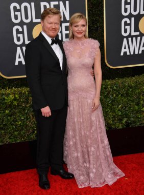 Los Angeles, Usa. 6 Ocak 2020: Kirsten Dunst & Jesse Plemons, Beverly Hilton Oteli 'ndeki 2020 Altın Küre Ödülleri' ne ulaştı.