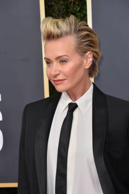 Los Angeles, Usa. Ocak 06, 2020: Portia de Rossi, Beverly Hilton Oteli 'ndeki 2020 Altın Küre Ödülleri' ne geliyor.