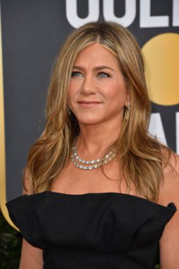 Los Angeles, Usa. Ocak 06, 2020: Jennifer Aniston, Beverly Hilton Oteli 'ndeki 2020 Altın Küre Ödülleri' ne geliyor.
