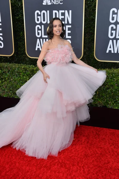 Los Angeles Usa January 2020 Sofia Carson Arriving 2020 Golden — 스톡 사진