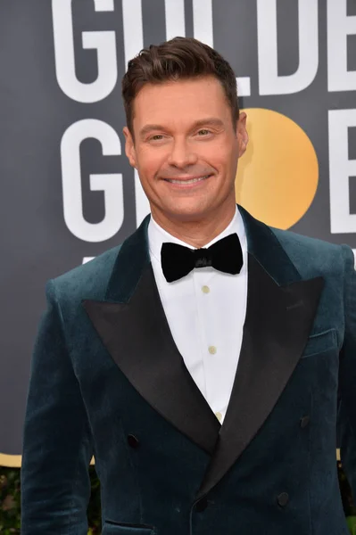 Los Ángeles Enero 2020 Ryan Seacrest Llega Los Premios Globo — Foto de Stock