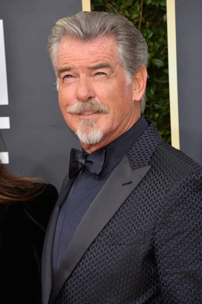 Los Angeles Usa January 2020 Pierce Brosnan Arriving 2020 Golden — Stock Photo, Image