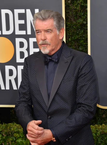 Los Ángeles Enero 2020 Pierce Brosnan Llega Los Premios Globo — Foto de Stock