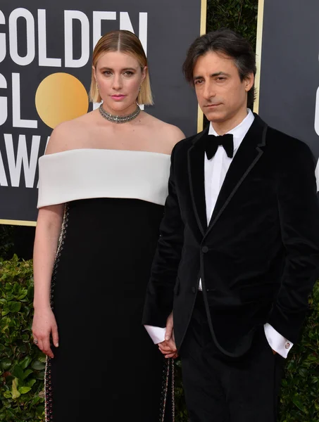 Los Ángeles Enero 2020 Greta Gerwig Noah Baumbach Llegan Los — Foto de Stock