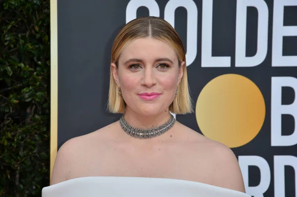 Los Angeles Usa January 2020 Greta Gerwig Arriving 2020 Golden — Stock Photo, Image