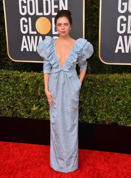 Los Angeles Usa Januari 2020 Bel Powley Arriveert Bij Golden — Stockfoto